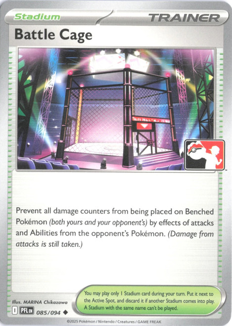 ME Phantasmal Flames 085/094 Battle Cage (Prize Pack League Promo Non- Holo)