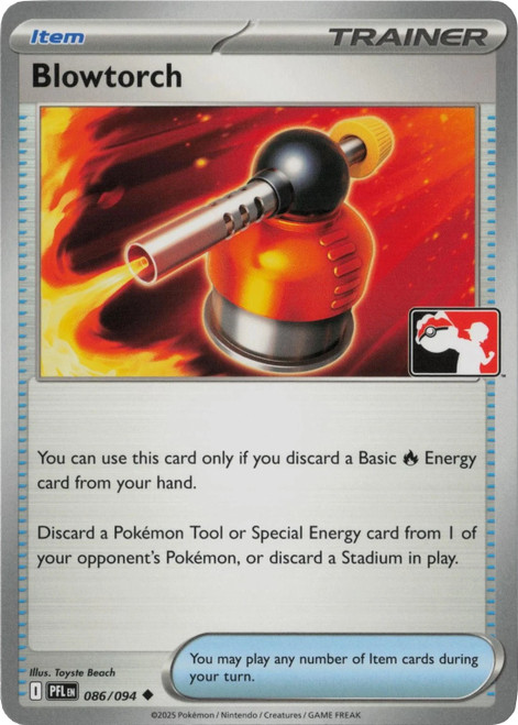 ME Phantasmal Flames 086/094 Blowtorch (Prize Pack League Promo Non- Holo)