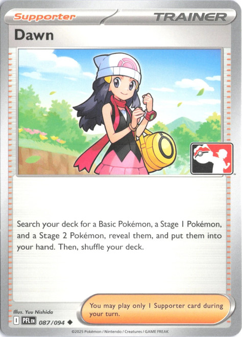 ME Phantasmal Flames 087/094 Dawn (Prize Pack League Promo Non- Holo)