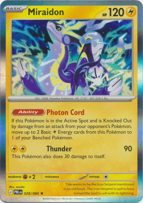 ME Pitch Black 028/084 Miraidon (Holo)