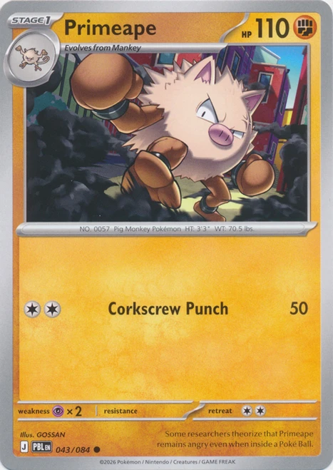 ME Pitch Black 043/084 Primeape