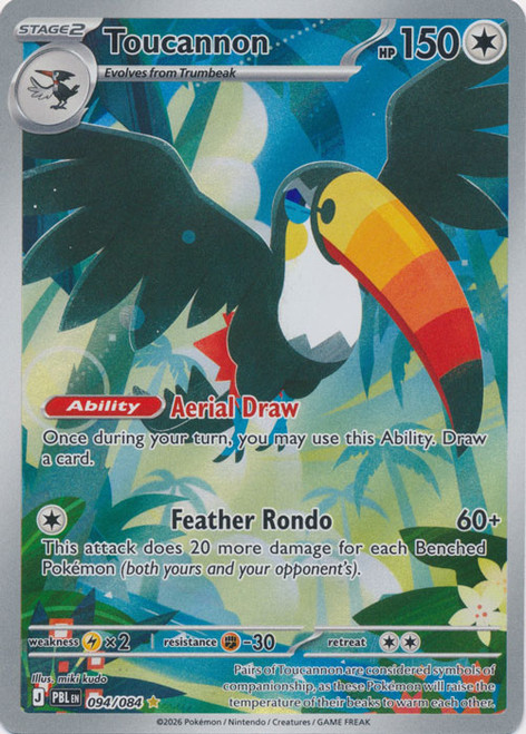 ME Pitch Black 094/084 Toucannon (Illustration Rare)