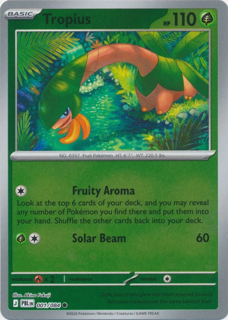 ME Pitch Black 001/084 Tropius (Reverse Holo)