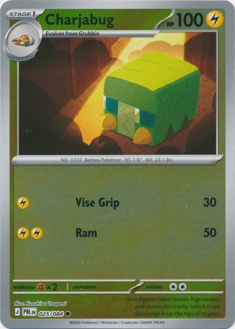 ME Pitch Black 025/084 Charjabug (Reverse Holo)
