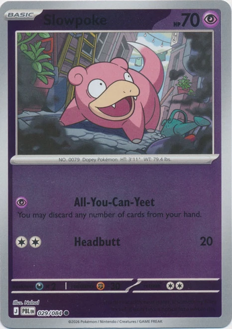 ME Pitch Black 029/084 Slowpoke (Reverse Holo)