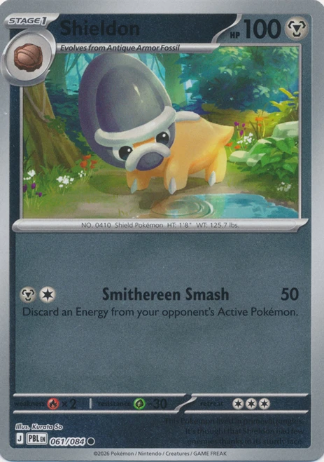 ME Pitch Black 061/084 Shieldon (Reverse Holo)