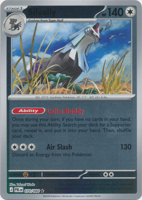 ME Pitch Black 070/084 Silvally (Reverse Holo)