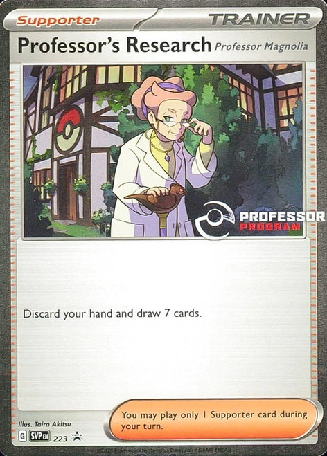 Scarlet & Violet Promo SVP223 Professor's Research [Professor Magnolia] (Professor Program League Promo)