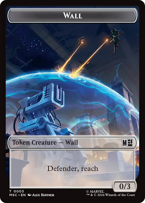 Marvel Super Heroes Commander - Wall (#3) Token