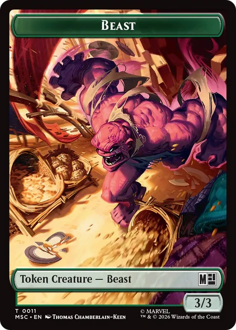 Marvel Super Heroes Commander - Beast (#11) Token
