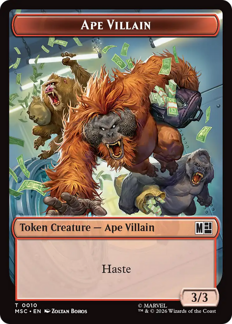 Marvel Super Heroes Commander - Ape Villain (#10) Token