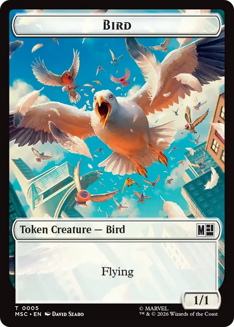 Marvel Super Heroes Commander - Bird (#5) Token (Foil)