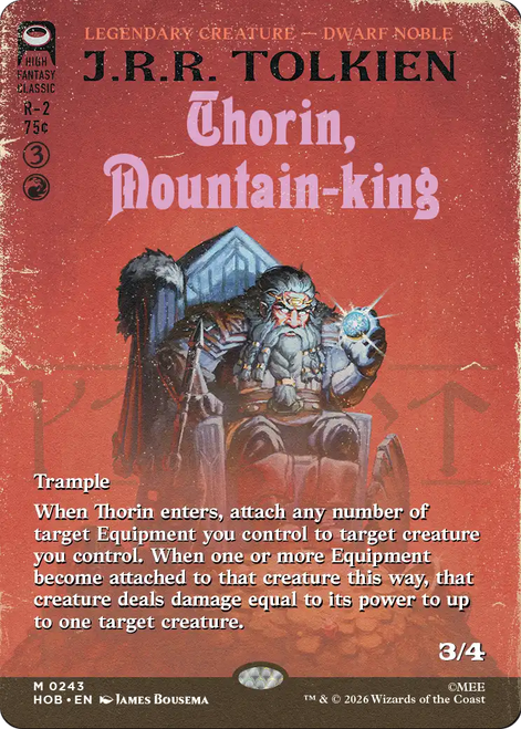 Thorin, Mountain-king (Borderless Book Cover)