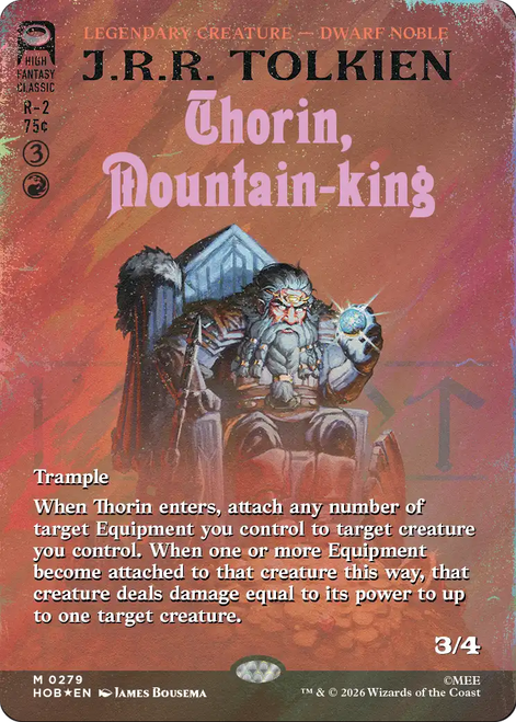 Thorin, Mountain-king (Borderless Book Cover Surge Foil)