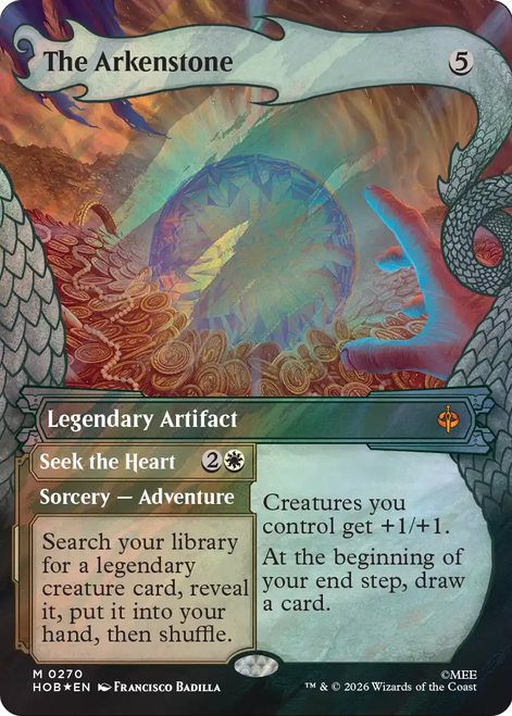 The Arkenstone // Seek the Heart (Dragon Hoard Frame Surge Foil)