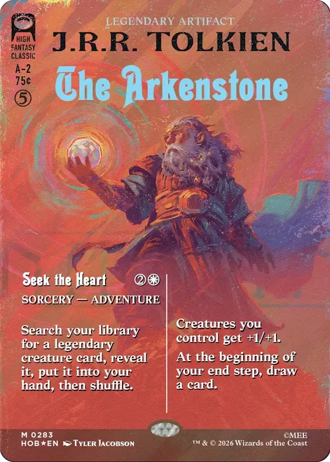 The Arkenstone // Seek the Heart (Borderless Book Cover Surge Foil)
