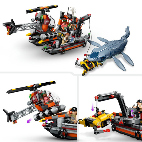 Jurassic World Mosasaurus Dinosaur Boat Attack Toy 77983