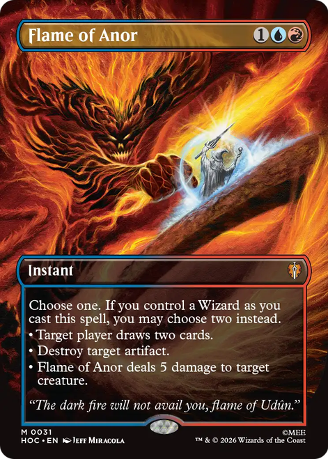 Flame of Anor (Borderless Art)