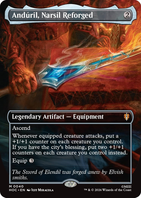Andúril, Narsil Reforged (Borderless Art)