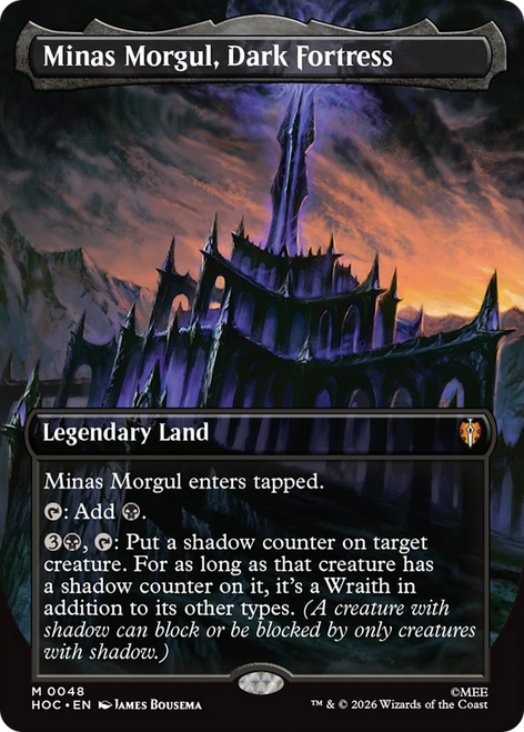 Minas Morgul, Dark Fortress (Borderless Art)