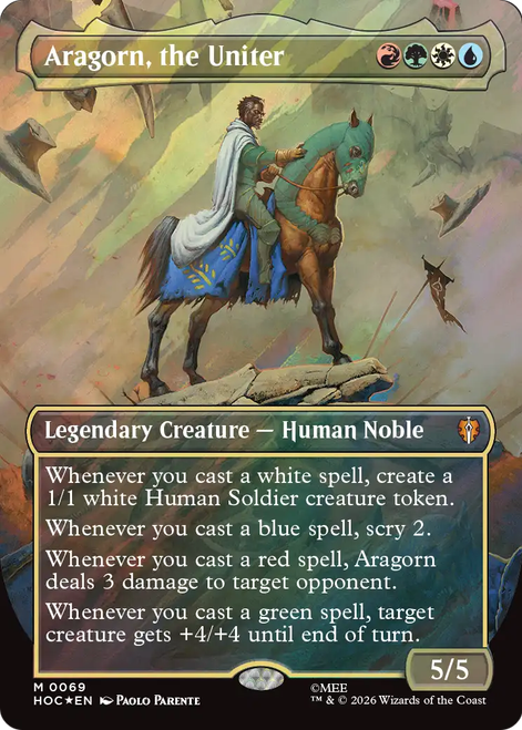 Aragorn, the Uniter (Borderless Art Surge Foil)