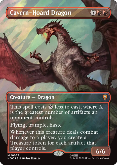 Cavern-Hoard Dragon (Borderless Art Surge Foil)