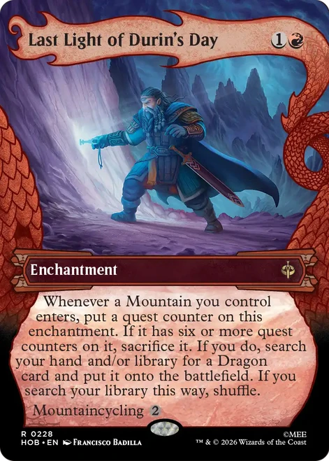 Last Light of Durin's Day (Dragon Hoard Frame)