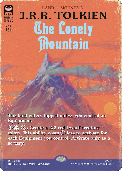 The Lonely Mountain (Borderless Book Cover)