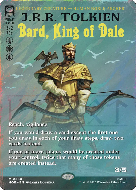 Bard, King of Dale (Borderless Book Cover Surge Foil)