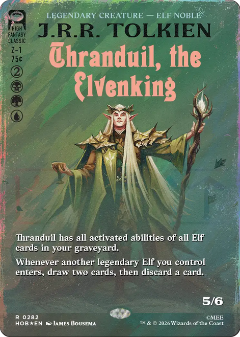 Thranduil, the Elvenking (Borderless Book Cover Surge Foil)