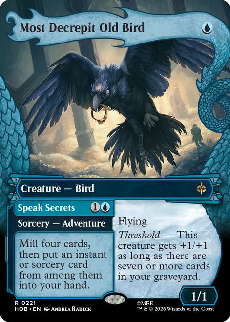 Most Decrepit Old Bird // Speak Secrets (Dragon Hoard Frame)