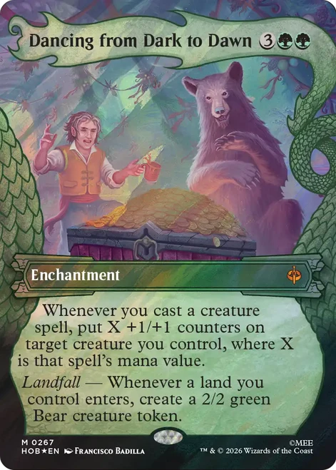 Dancing from Dark to Dawn (Dragon Hoard Frame Surge Foil)