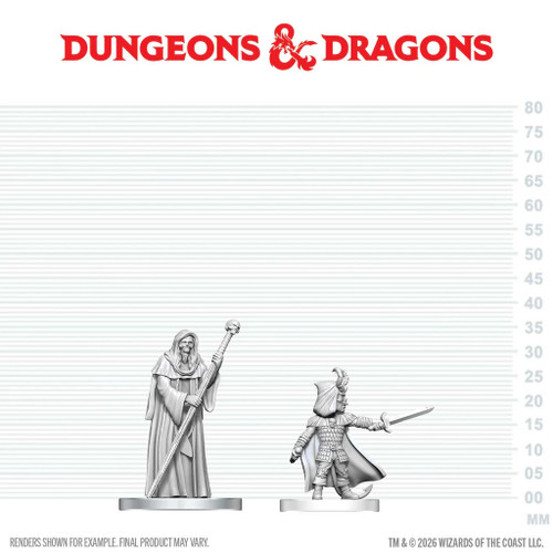 D&D Nolzur's Marvelous Miniatures - Cultist of Bhaal & Cultist of Myrkul