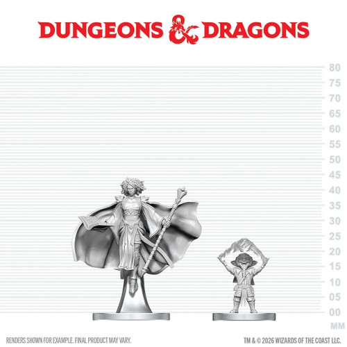 D&D Nolzur's Marvelous Miniatures - Gnome Warlock & Aasimar Wizard