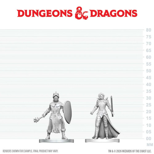 D&D Nolzur's Marvelous Miniatures - Black Gauntlet & Zhentilar Paladin of Bane