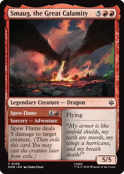 Smaug, the Great Calamity // Spew Flame (Foil)