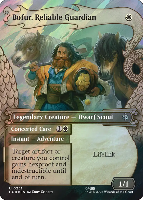 Bofur, Reliable Guardian // Concerted Care (Dragon Hoard Frame Surge Foil)
