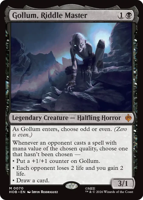 Gollum, Riddle Master (Foil)