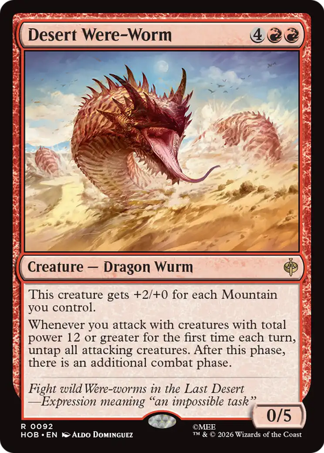 Desert Were-Worm (Foil)