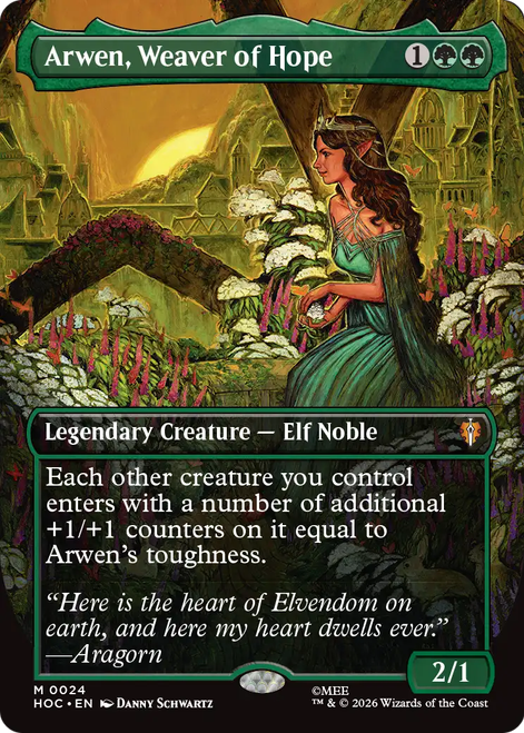 Arwen, Weaver of Hope (Borderless Art)