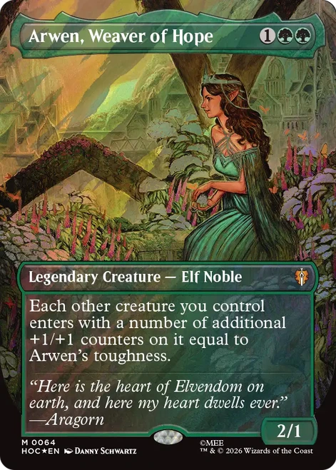 Arwen, Weaver of Hope (Borderless Art Surge Foil)