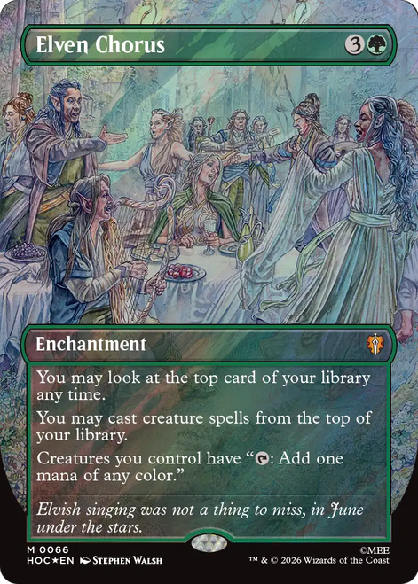 Elven Chorus (Borderless Art Surge Foil)