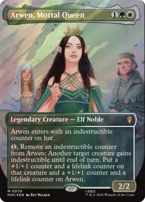 Arwen, Mortal Queen (Borderless Art Surge Foil)