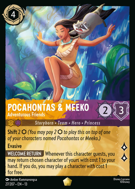 Pocahontas & Meeko - Adventurous Friends (Foil)