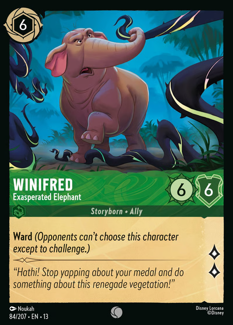 Winifred - Exasperated Elephant (Foil)