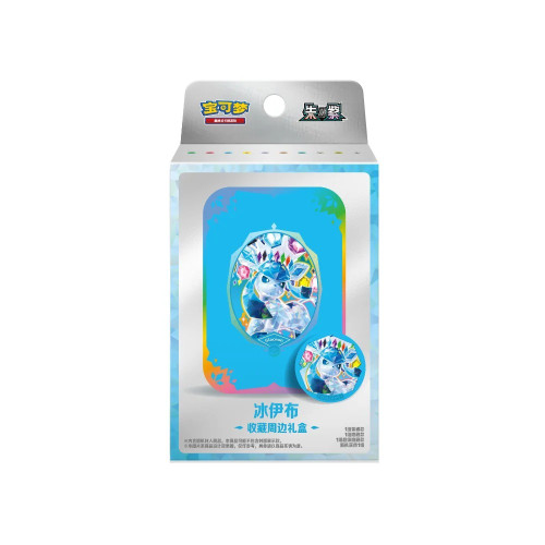 (SIMPLIFIED CHINESE) Pokemon Terastal Gathering Damage-Counter Dice & Condition Markers Set - Glaceon