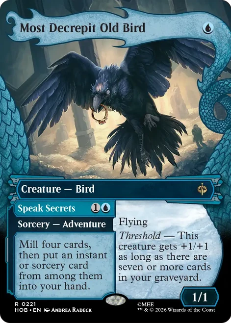 Most Decrepit Old Bird // Speak Secrets (Dragon Hoard Frame Foil)
