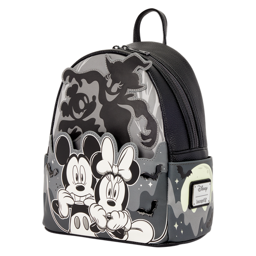 Disney: Mickey & Minnie Ghost Light-Up Glow Mini Backpack