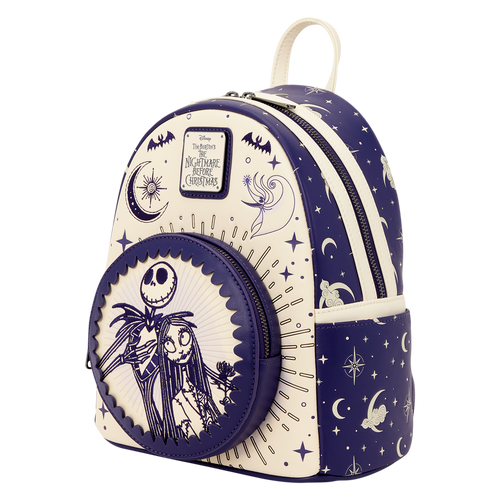 Disney: The Nightmare Before Christmas Jack Skellington & Sally Night Sky Mini Backpack
