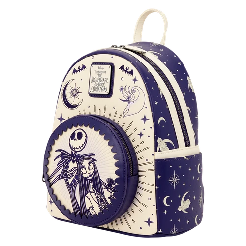 Disney: The Nightmare Before Christmas Jack Skellington & Sally Night Sky Mini Backpack